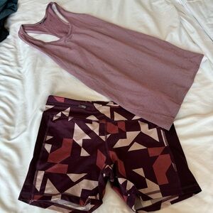 Oiselle shorts and top outfit size 8 athletic